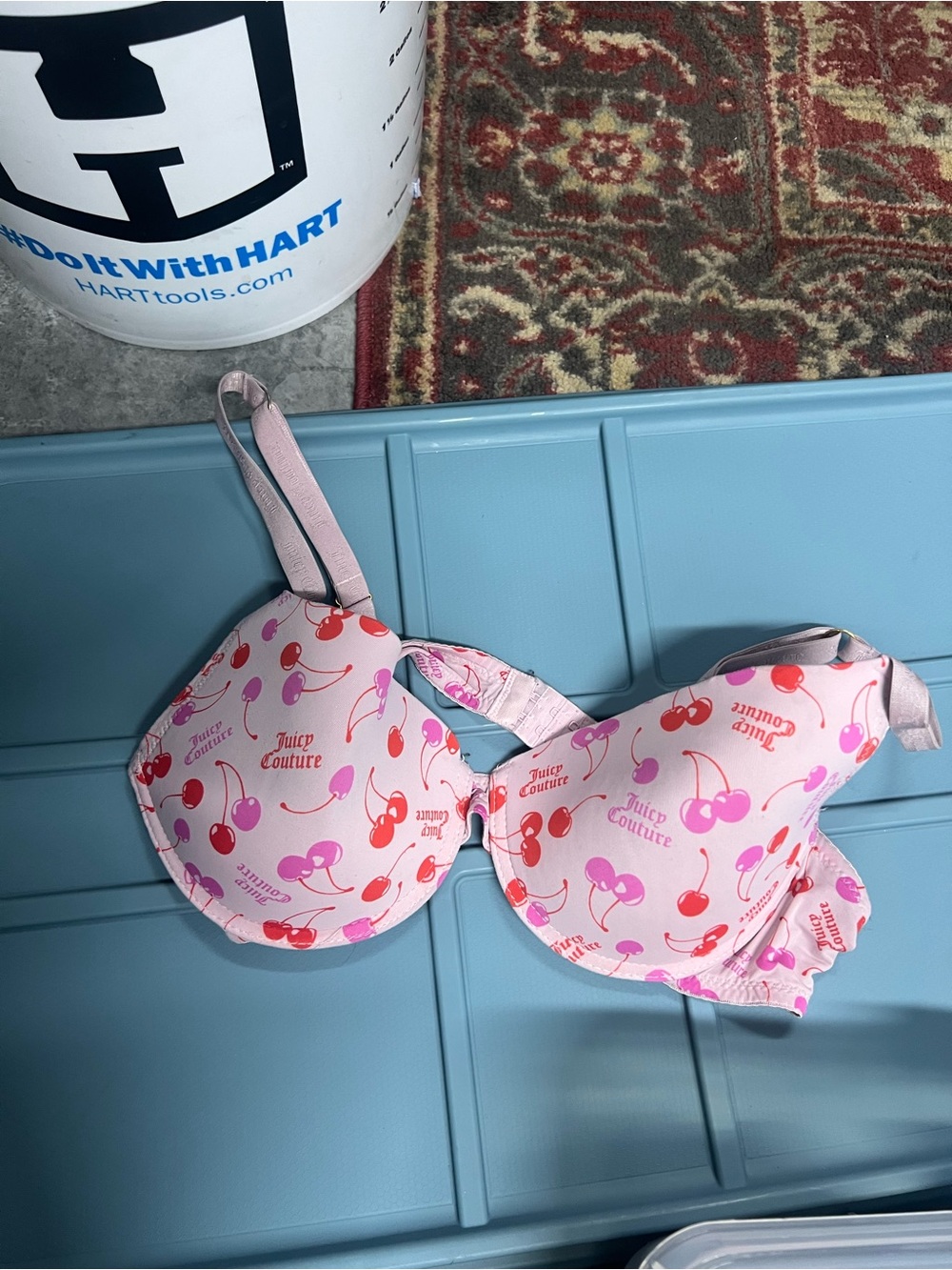 Juicy Couture Pink Cherry Logo Bra
